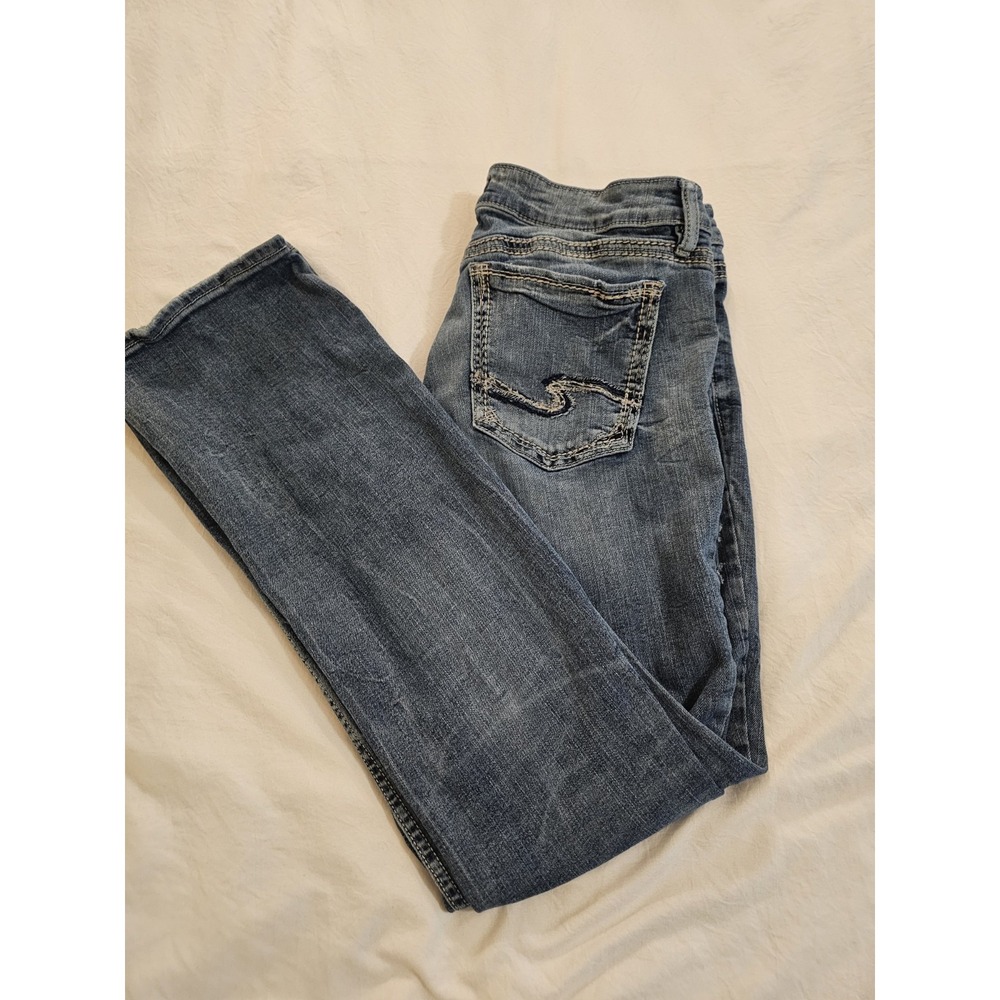 Silver Jeans Co Suki Slim Boot Jeans Women's W31 Dark Wash‎